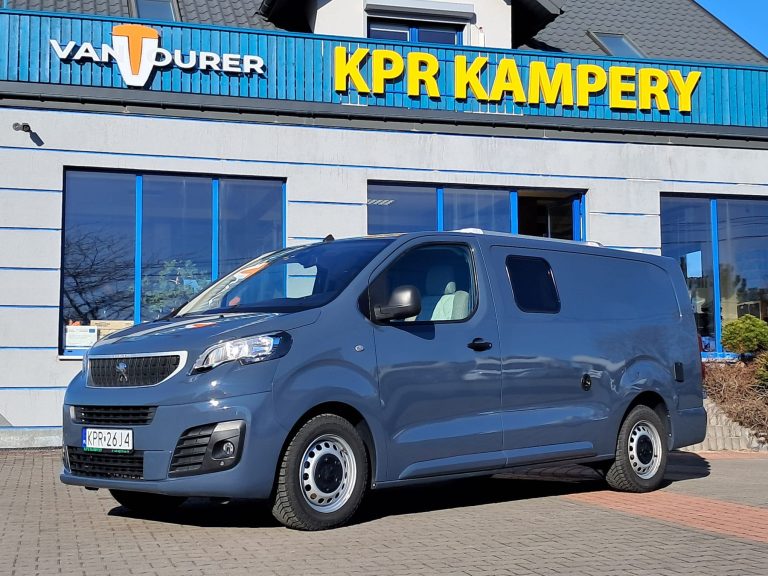 KPR Kampery Peugeot Expert Campervan 2 os. VIP Max Fan. WC. LifeP04. Zabudowa KPR Design